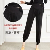 Черные штаны, спортивная одежда, танцующий фонарь для тренировок для йоги, свободный крой