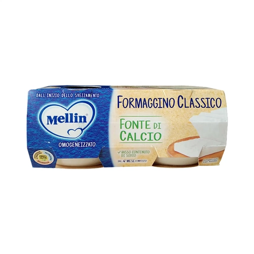 Итальянский сыр Mellin Mud Classic Original Cheese April+ добавка кальция, детская дополнительная еда