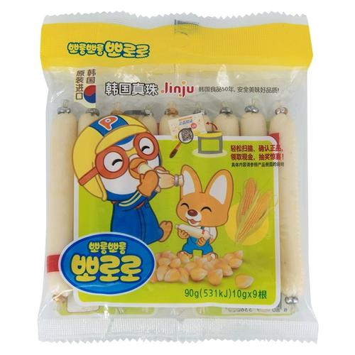 Южнокорейская бао -лулу Лулу Детское сыр/дха/кукурузная колбаса Дети Детская закуски Дополнительная еда. Всего 3 упаковки