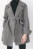 Hàn quốc người mới may lông cừu áo len cashmere coat thường xuyên vành đai thắt lưng ngắn với rơi vai cổ áo lớn nữ áo phao nữ Áo khoác ngắn