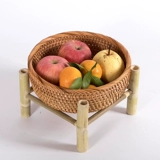 Редактирование бамбука из чистого ручной работы корзины для корзины для фруктовых корзин.