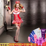 Сексуальный комплект, униформа медсестры, мини-юбка, в обтяжку