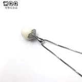 Детский сувенир, подвеска, ожерелье ручной работы, четырехлистный клевер, серебро 925 пробы, делается под заказ