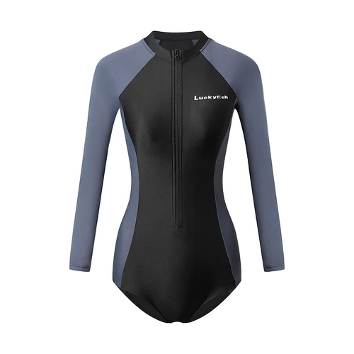 Счастливая корейская одежда для дайвинга Женская длинная -купальники быстро сухой солнечный сушка.