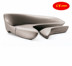 Thiết kế đồ nội thất hình FRP trăng sofa hình chữ L cong giải trí sofa thời trang khách sạn góc sofa Đồ nội thất thiết kế
