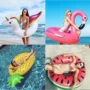 Flamingo bơi vòng người lớn dày inflatable nước gắn kết để tăng cứu cánh trẻ em nổi vòng tròn người lớn dưới vòng phao bơi cho bé