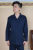 Áo ngủ nam mùa thu đông và mùa thu dài tay áo len cotton ve áo đơn mảnh cộng với phân bón XL dịch vụ tại nhà - Pyjama đồ lót ibasic Pyjama