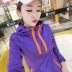 Quần áo chống nắng nữ 2019 xuân hè mới phiên bản Hàn Quốc của áo trùm đầu mỏng phần mỏng thời trang kẹo màu áo len ngắn áo khoác nữ - Áo khoác ngắn