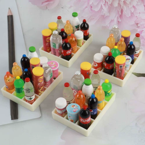 Маленький круглосуточный магазин, картофельные чипсы, бутылка, семейная игрушка, «сделай сам», микро пейзаж