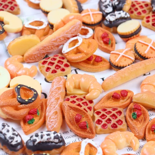 Реалистичная игра с едой, чехол для телефона, заколка для волос ручной работы, аксессуар, хлеб, DIY