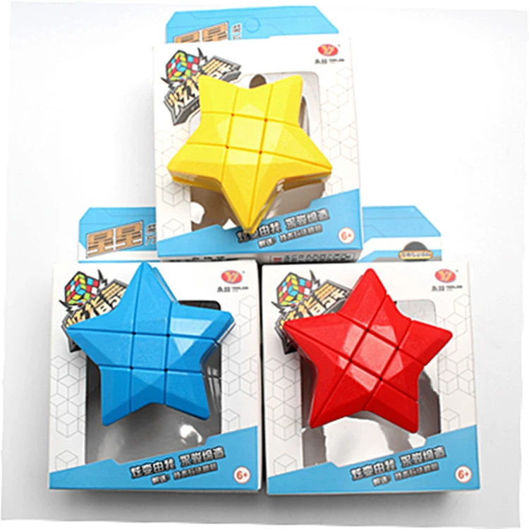 Ngôi sao năm cánh của Yongjun Star Rubik Thứ ba Alien Smooth Đồ chơi giáo dục dành cho trẻ em - Đồ chơi IQ