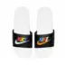 Nike Nike Benassi JDI mang bột màu đen và trắng Ninja Rainbow Dép 343881-007 - Dép thể thao giày vento Dép thể thao