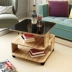Bàn cà phê đơn giản hiện đại phòng khách lưu trữ đồ nội thất đơn giản bàn cà phê đôi bằng gỗ nhỏ bàn cà phê nhỏ căn hộ bàn nhỏ - Bàn trà