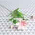 Mô phỏng mới Clematis Wedding Lan Wedding Để lại Hoa Golden Lotus Trang trí nội thất Bó hoa Khách sạn Hoa - Hoa nhân tạo / Cây / Trái cây