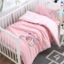 trẻ em mẫu giáo ba mảnh bông chăn với lõi 100% bộ sản phẩm bông giường cũi được ngủ trưa Liu Jiantao - Bộ đồ giường trẻ em Bộ đồ giường trẻ em