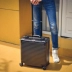 18 inch vali đa chức năng nhỏ lên máy bay túi kinh doanh khung nhôm xe đẩy trường hợp mật khẩu nam và nữ 17 trường hợp khó đi - Va li