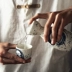Chai rượu sake vẽ tay theo phong cách Nhật Bản, bình, ly rượu, rượu vang trắng, tách rượu, chai rượu gia đình, hoa