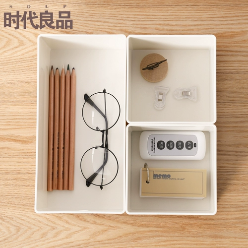 Время Liangpin Простые рабочие столы для маленьких объектов, хранения объектов, можно наложить на канцелярскую коробку для отделки канцелярских товаров спальня для спальни спальни спальня