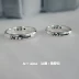 Nhẫn tùy chỉnh 999 sterling bạc nhẫn mặt cong DIY chữ chỉ số ngón tay đuôi nhẫn nhỏ cá tính Nhật Bản và cặp vợ chồng nhẫn nhẫn đồng tiền Nhẫn