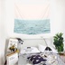 [Fan Wei nhà] bên bờ biển sóng nhỏ tươi Bắc Âu trang trí nội thất treo vải TV tấm thảm ins bãi biển khăn Tapestry