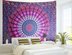 Fan Wei Ấn Độ Mandala thu tiền treo thảm thêu vải tấm thảm nền yoga kích thước chăn 148 * 200cm - Tapestry thảm treo tường vintage Tapestry