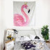 Fan Wei [nhà] Bắc Âu Flamingo ins nền vải tường bao che treo thảm trang trí treo vải trang trí B & B - Tapestry tham trang tri Tapestry