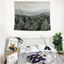 Fan Wei Bắc Âu thực vật đen tam giác thư treo tấm thảm tấm thảm tường sofa khăn khăn trải bàn khăn bãi biển Tapestry