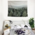 Fan Wei Bắc Âu thực vật đen tam giác thư treo tấm thảm tấm thảm tường sofa khăn khăn trải bàn khăn bãi biển