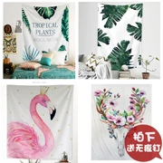 Fan Wei [nhà] Bắc Âu Flamingo ins nền vải tường bao che treo thảm trang trí treo vải trang trí B & B - Tapestry