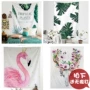 Fan Wei [nhà] Bắc Âu Flamingo ins nền vải tường bao che treo thảm trang trí treo vải trang trí B & B - Tapestry tranh thảm treo tường
