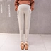 Bà bầu mùa thu đông mới cộng với quần nhung dạ dày len nâng cao 2018 Phiên bản Hàn Quốc của mẹ mặc quần harem giản dị quan ao bau Phụ nữ mang thai quần / quần bụng