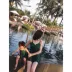 LUSON Mommy Bé Đồ Bơi Cha Mẹ Và con Mặc Sexy Sling Thời Trang Bé Mùa Hè Mới Mẹ