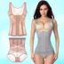 Mùa hè mỏng ba ngực tăng cường sau sinh eo bụng giảm béo corset corset chia cơ thể hình phù hợp với Corset hai mảnh