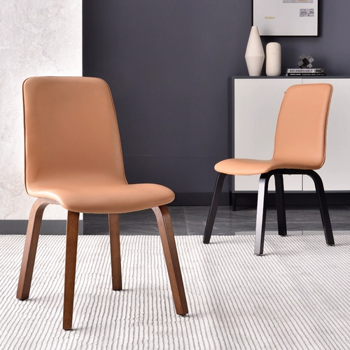 Северный твердый деревянный обеденный стул Домохозяйство Light Luxury Modern Stud