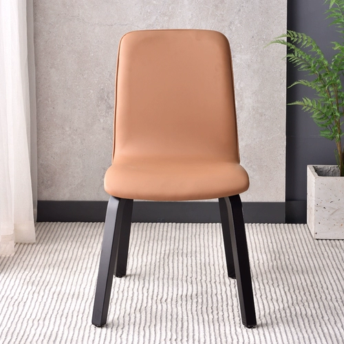 Северный твердый деревянный обеденный стул Домохозяйство Light Luxury Modern Stud