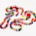 12 màu hoàn toàn mới 300 miếng domino trẻ em đồ chơi giáo dục bằng gỗ khối domino dành cho người lớn - Khối xây dựng