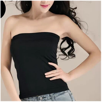 无缝一片式无肩带长款百搭裹胸背心 商品反馈