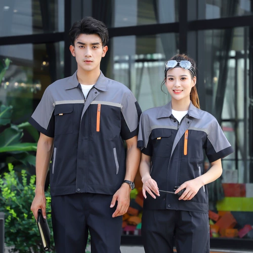 Летний комбинезон подходит для мужчин и женщин для работы, короткий рукав, делается под заказ