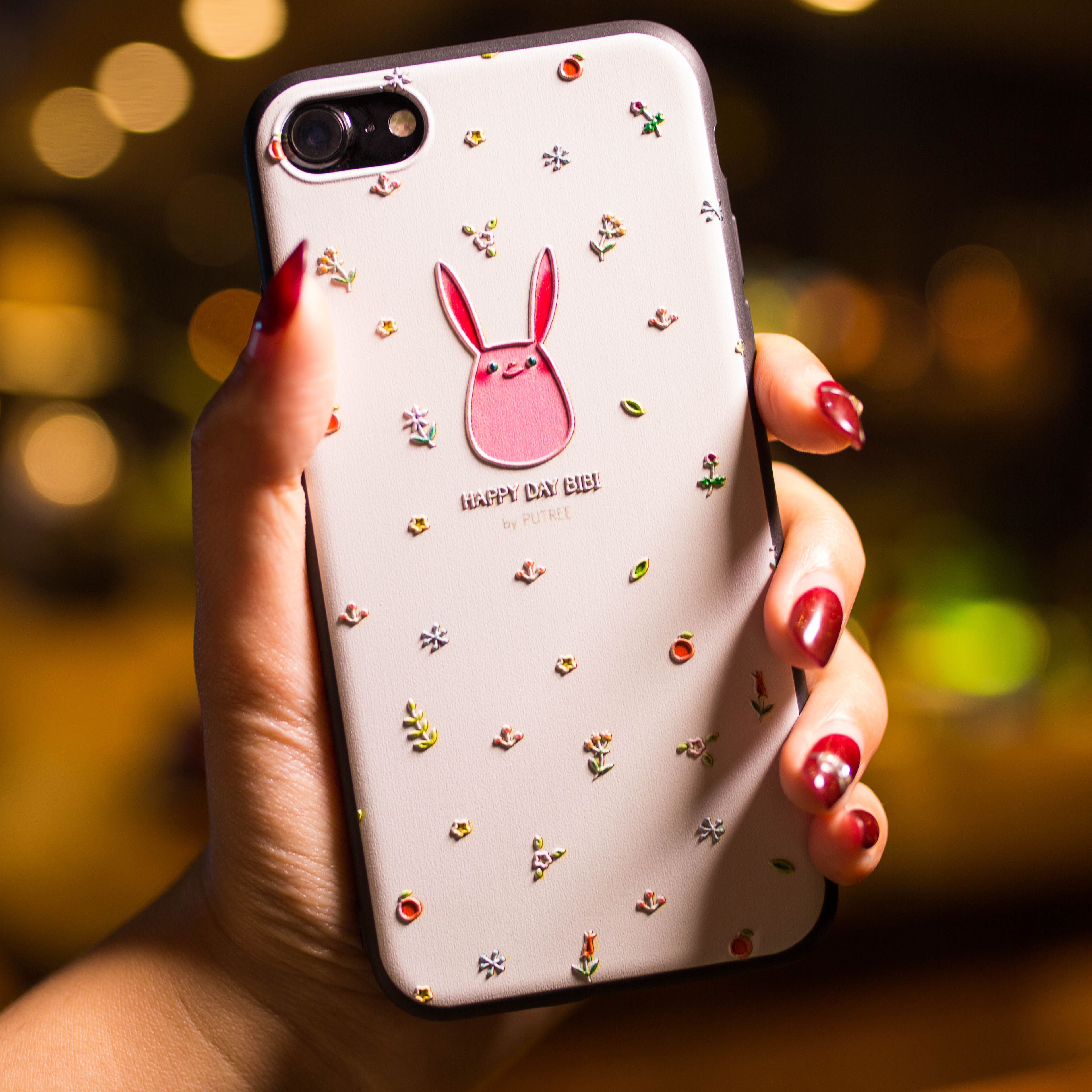 卡通浮雕iphone6plus手机壳女款