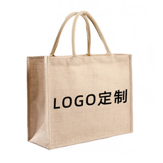 Burlap мешок 现货批发厂家定做空白黄麻手提袋 定制复古黄麻袋环保麻布购物袋