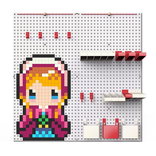 Пиксель пещерная доска на полки хранения детского мультипликационного дома творческое украшение дома аниме Бесплатное Украшение Стено