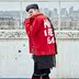 Denim jacket nam hip hop cổng bf tide thương hiệu streamers Châu Âu và Hoa Kỳ đường phố hiphop áo khoác Harajuku phong cách xu hướng cá tính Áo khoác