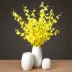 Màu vàng Dancing Lan Mô phỏng Bó hoa nhựa Hoa giả Hoa đặt phòng khách Trang trí máy tính để bàn Hoa khô Trang trí trong nhà Hoa - Hoa nhân tạo / Cây / Trái cây