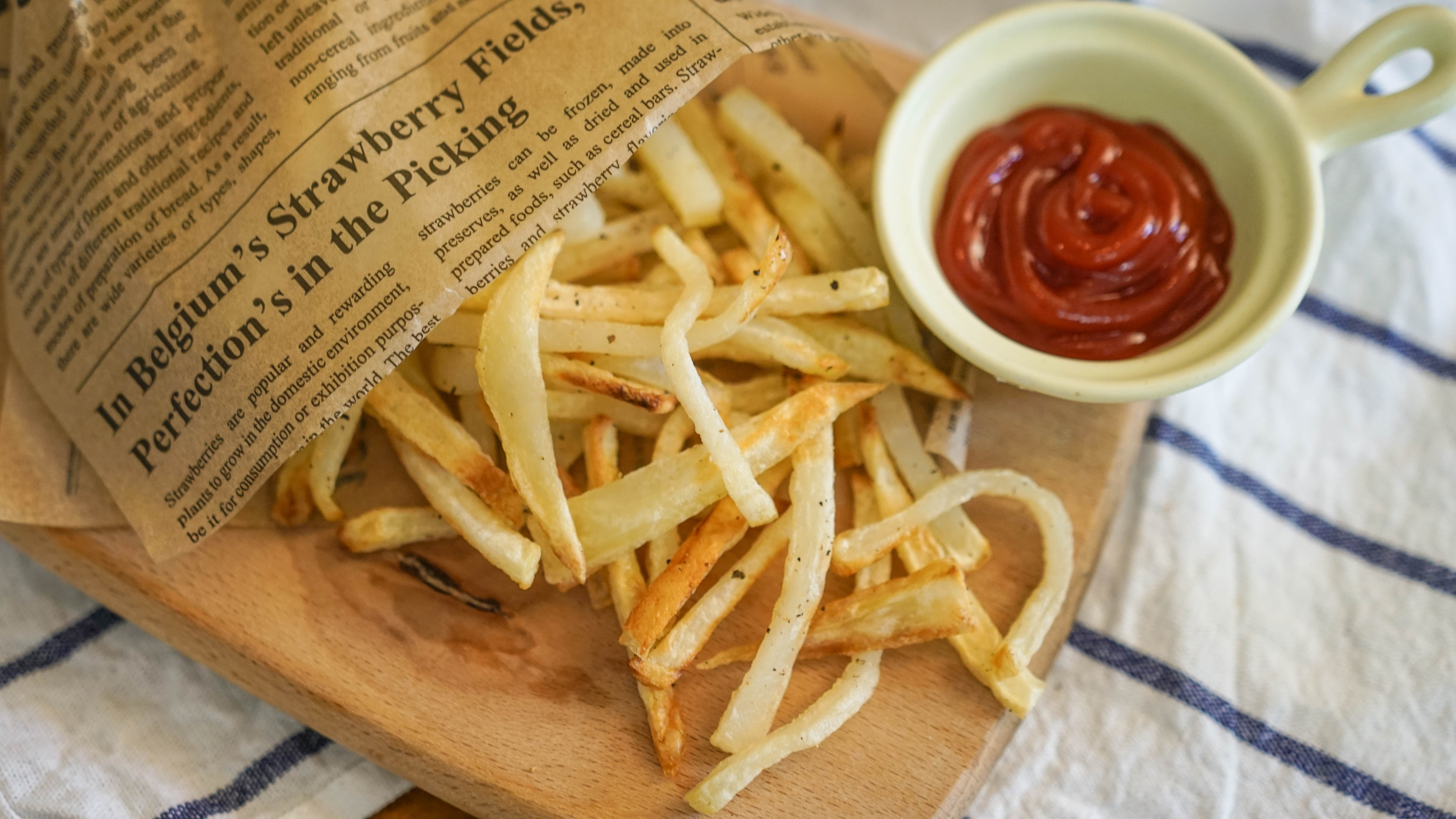 烤箱版薯条味道绝了!金黄酥脆,懒人必备