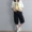 Xia Xin bông và vải lanh quần chân rộng quần lỏng kích thước lớn quần âu văn học retro hậu cung quần cắt quần cà rốt quần nữ quần âu cạp cao