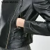 Vero Moda Autumn Epaulettes Pig Leather Slim Fit Áo khoác xe máy Da nữ | 318310526 - Quần áo da Quần áo da