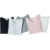 Mùa xuân và mùa hè có thể mặc bông ngắn tay cổ chữ V đồ ngủ nữ nam T-Shirt vài bông lỏng lẻo không-in ấn gió dịch vụ nhà