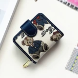 Бумажник, короткая брендовая сумка через плечо, милый складной универсальный кошелек, коллекция 2023, в корейском стиле, с медвежатами