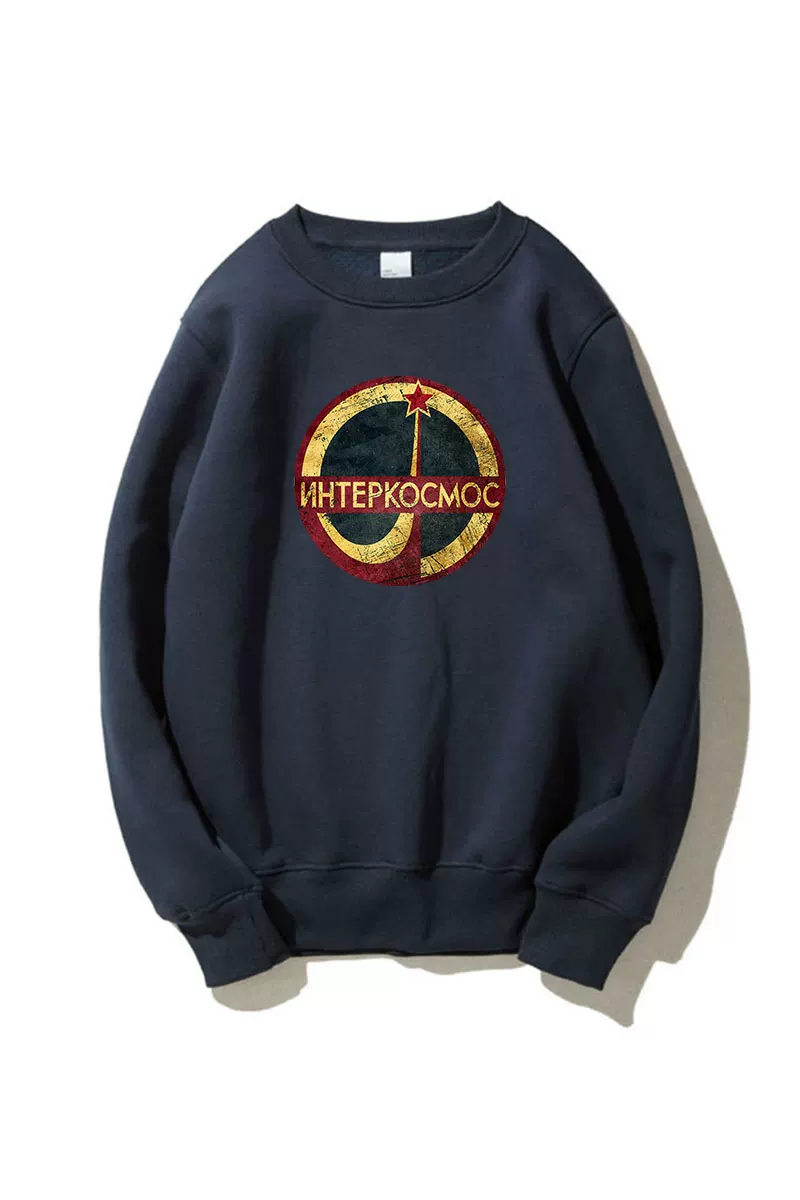 374路 DTS Geek Geek Plusal Sweatshot Loose Cositive Aerospace CCCP Former Soviet Space Program Retro New