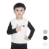 Quần áo trẻ em 1-5 tuổi Áo len cotton trẻ em hoang dã chạm đáy áo sơ mi nữ áo thun trẻ em - Áo ghi lê